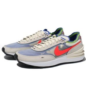 Nike Waffle One sneakers in coconut milk/bright crimson